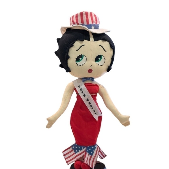 Vintage Betty Boop Vote 4 Betty Patriotic Doll - Picture 7 of 7